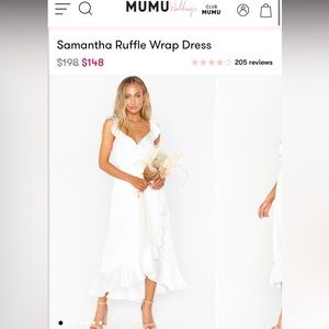 Samantha Ruffle Wrap Dress